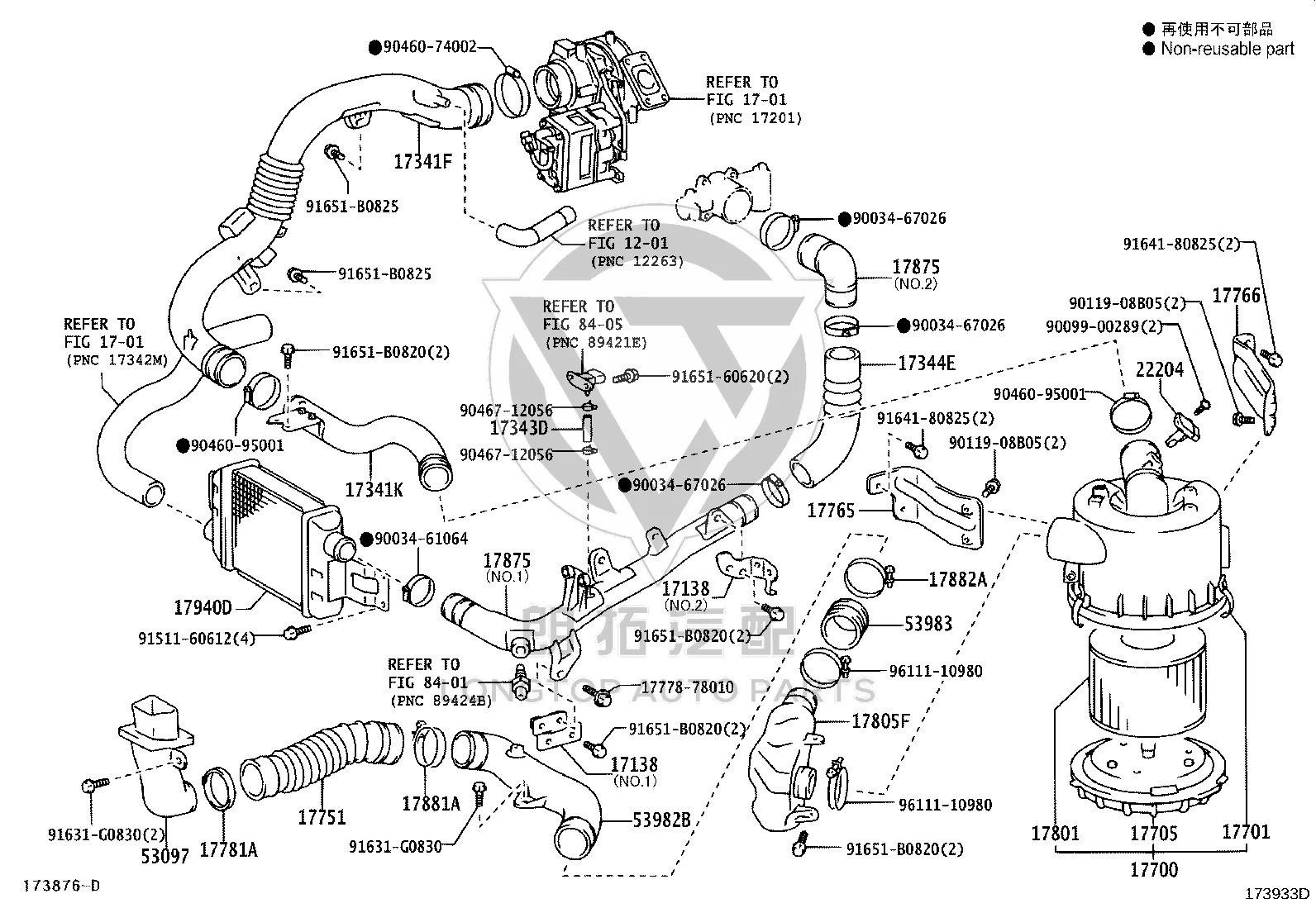 Mass Air Flow Sensor 22204-21010 for Toyota 4RUNNER