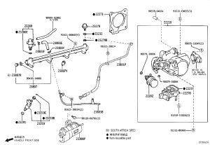 Throttle Idle Control Valve 22270-66020 for Toyota Land Cruiser