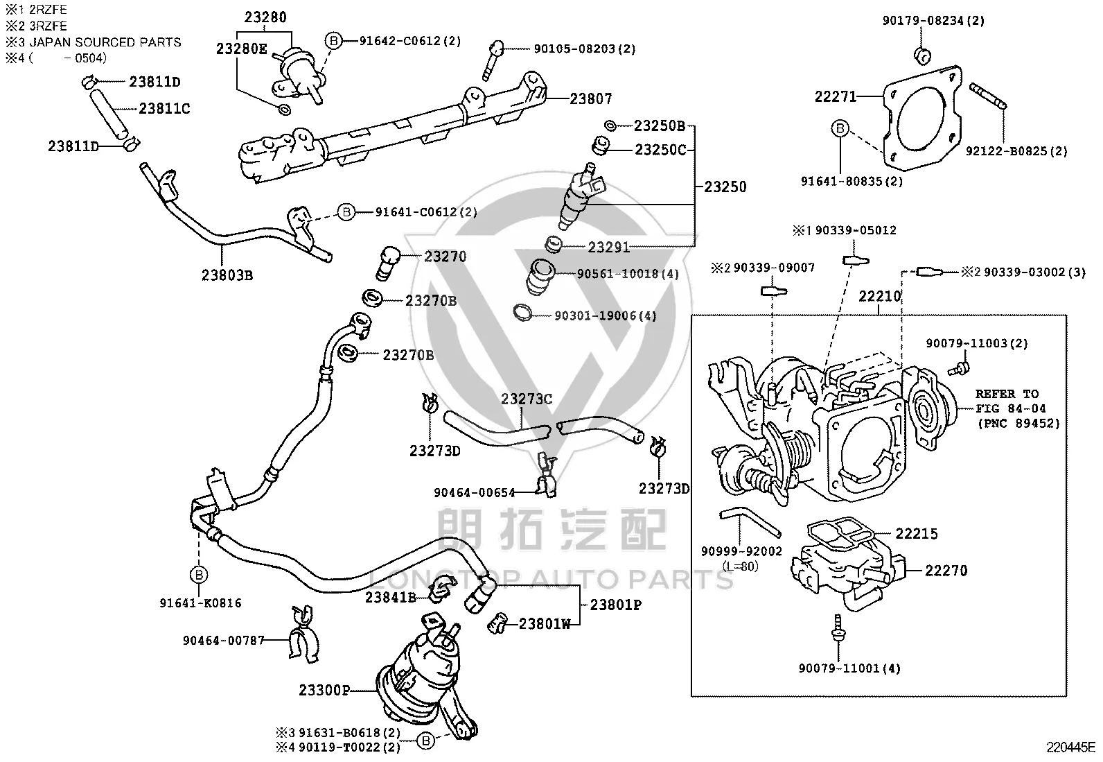 Throttle Idle Control Valve 22270-75051 for Toyota Land Cruiser