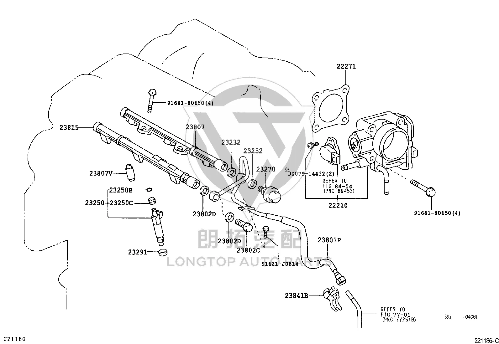 Throttle Gasket 22271-20040 for Toyota ALPHARD