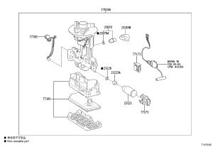 Fuel Pressure Sensor 23070-25020 for Toyota ALPHARD