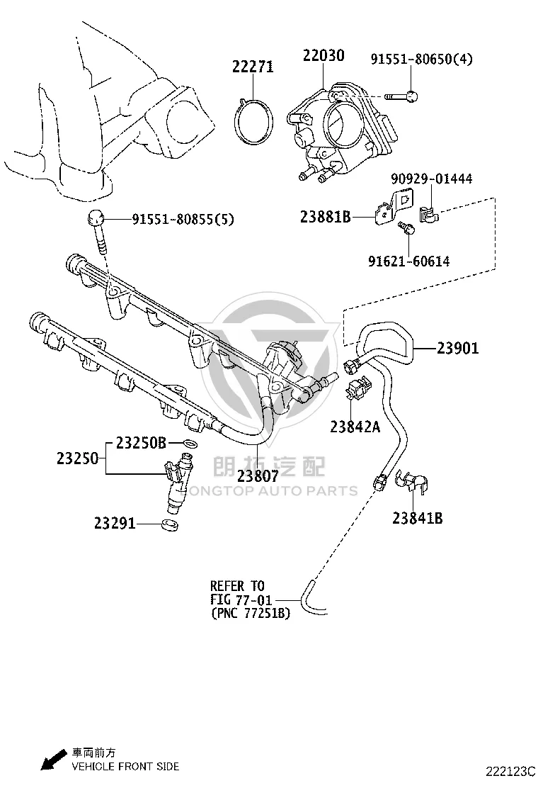 Fuel Injector 23209-20040 for Toyota Highlander