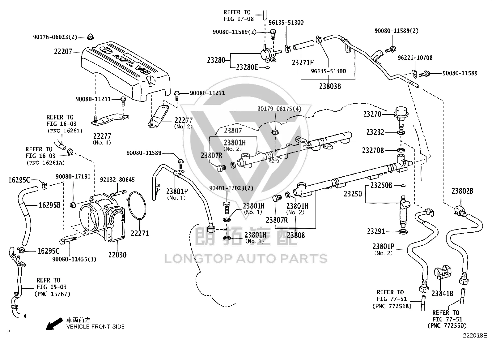 Fuel Injector 23209-39185 for Toyota Tundra