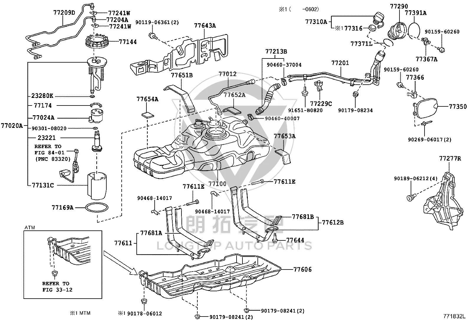 Fuel Pump Assembly 77020-35121 for Toyota FJ Cruiser