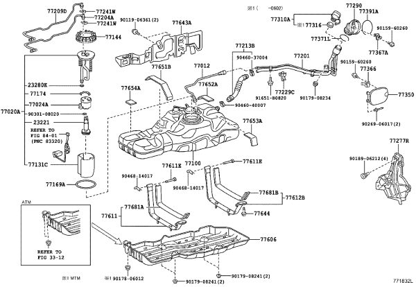 Fuel Pump Assembly 77020-35121 for Toyota FJ Cruiser