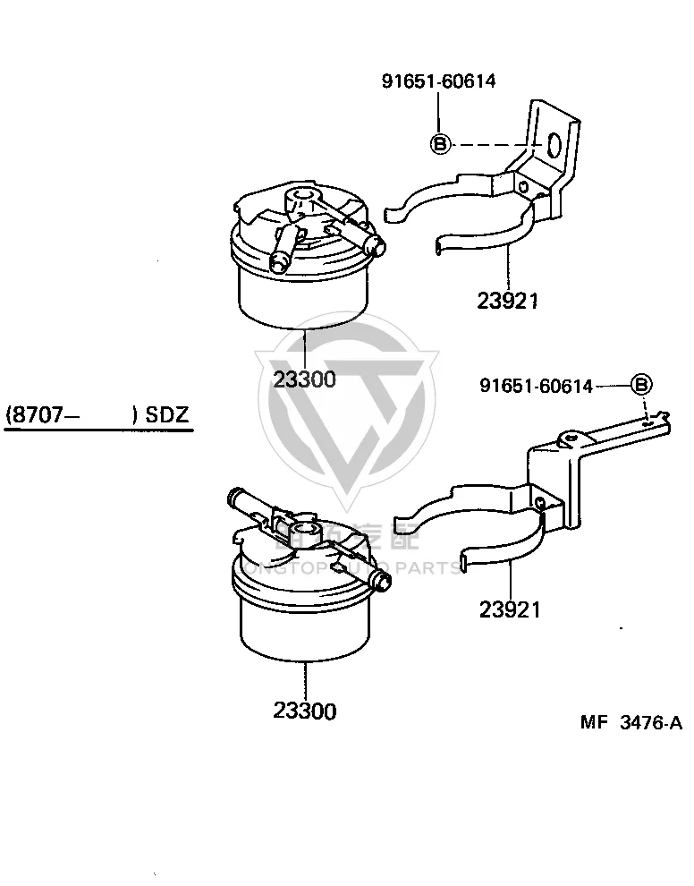 Fuel Filter 23300-34100 for Toyota Celica