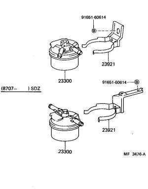 Fuel Filter 23300-34100 for Toyota Celica