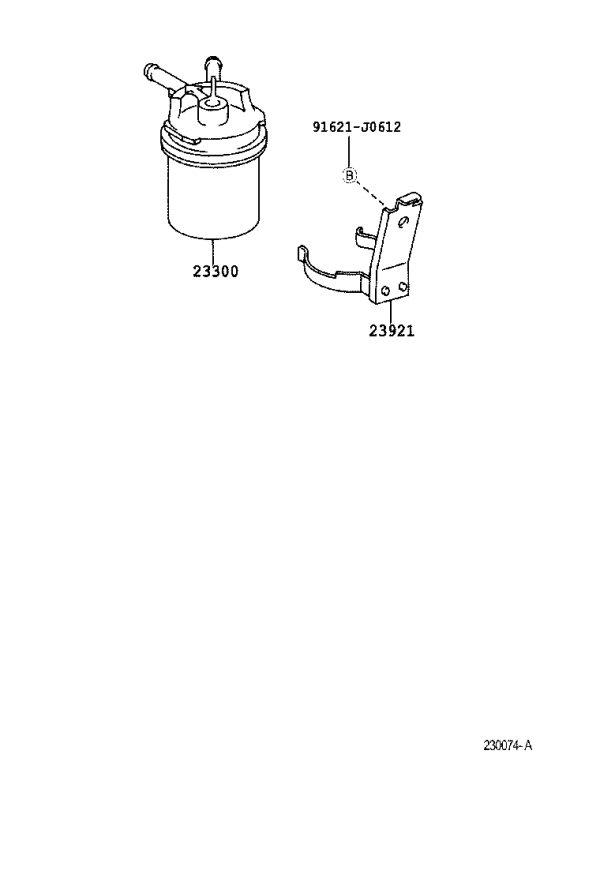 Fuel Filter 23300-75090 for Toyota Hilux