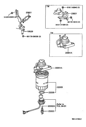 Fuel Filter 23303-56040 for Toyota DYNA