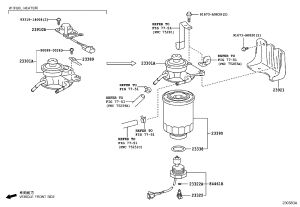 Fuel Filter Cap Assembly 23380-58311 for Toyota Coaster