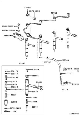 Washer 23631-17074 for Toyota Dyna200