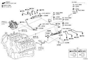 No.4 Fuel Injection Pipe Sub-Assembly 23704-51010 for Toyota Land Cruiser