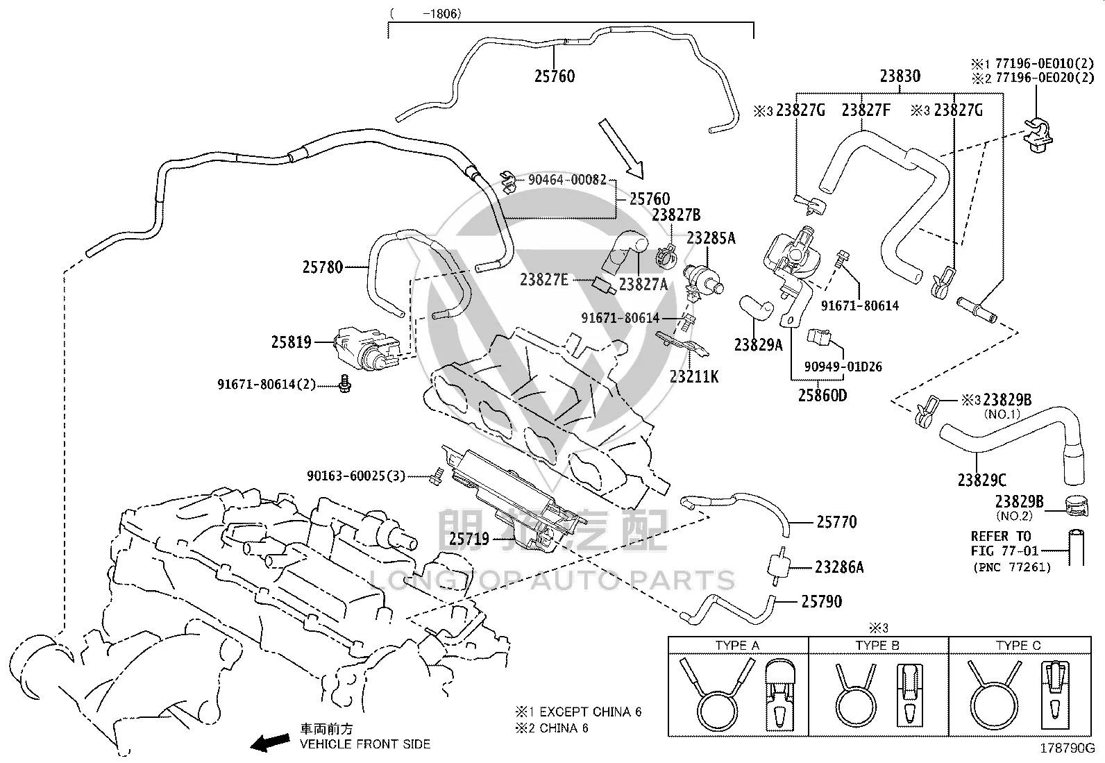 Vacuum Switching Valve 25860-36111 for Toyota Highlander