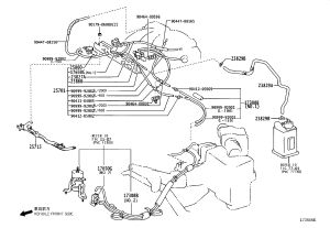 Canister Evaporative Discharge Pipe 23829-31020 for Toyota Harrier