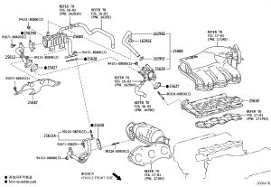 No.2 EGR Pipe 25612-31020 for Lexus RX270