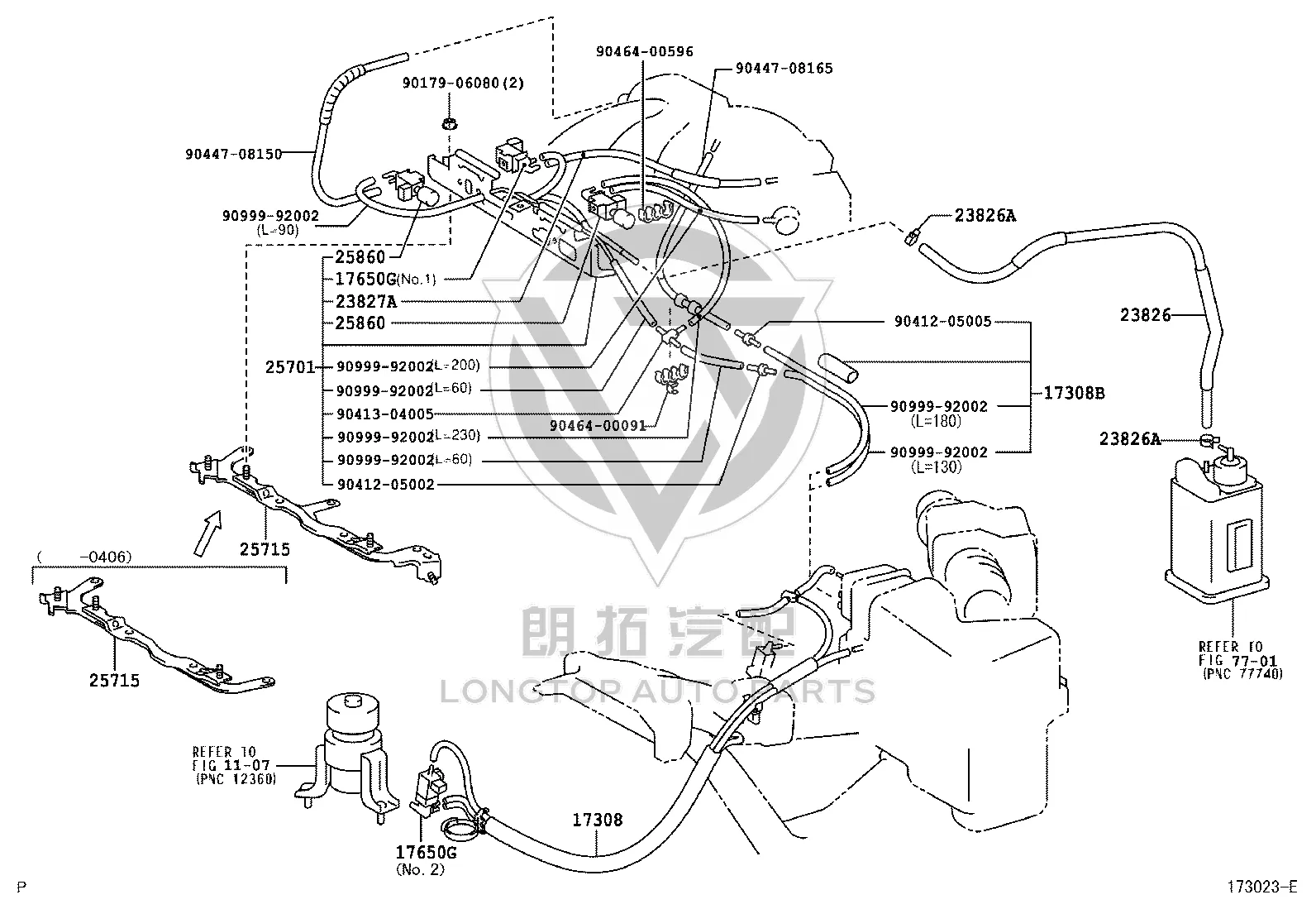 Vacuum Switching Valve 90910-12204 for Toyota Alphard