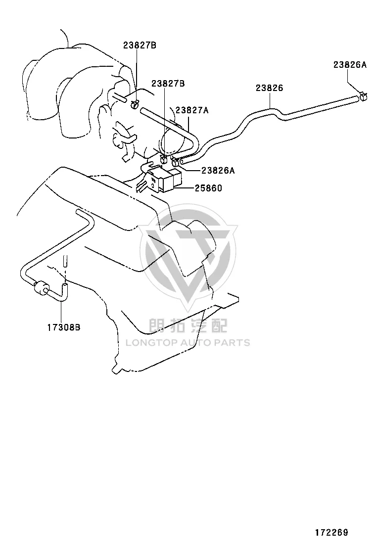 Vacuum Switching Valve 25860-22050 for Toyota Celica