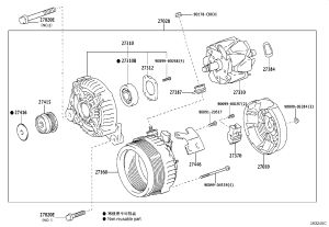 Alternator 27060-0H211 for Toyota RAV4