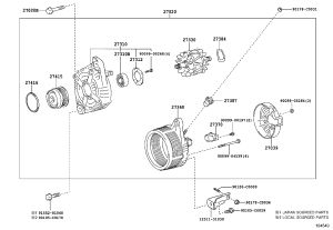 Generator 27060-0V160 for Toyota Highlander