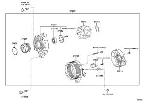 Alternator 27060-0T031 for Toyota Corolla