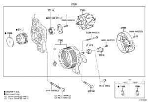 Generator 27060-0Y350 for Toyota Corolla