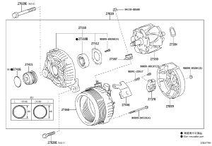 Alternator 27060-28341 for Toyota ALPHARD