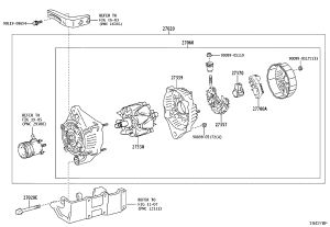 Generator 27060-30210 for Toyota Land Cruiser Prado
