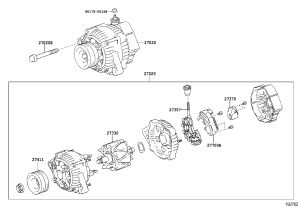 Alternator 27060-31011 for Toyota FORTUNER