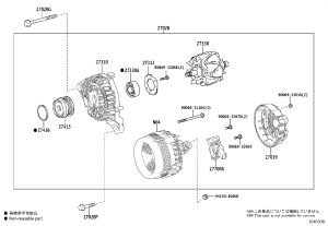 Generator Pulley 27415-36030 for Toyota Alphard