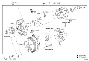 Alternator 27060-38050 for Toyota Land Cruiser