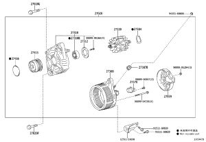 Alternator 27060-36060 for Lexus ES