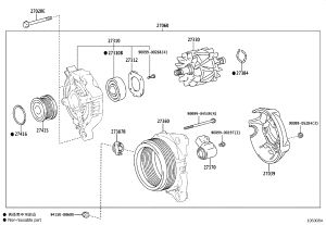 Alternator 27060-36100 for Toyota HARRIER