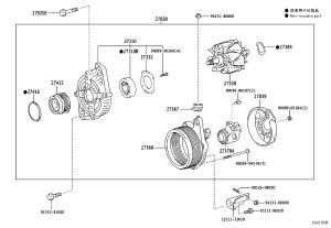 Generator Pulley 27415-0W230 for Toyota Crown