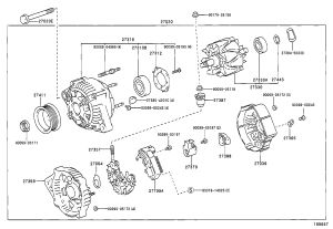 Generator 27060-50250 for Toyota Land Cruiser