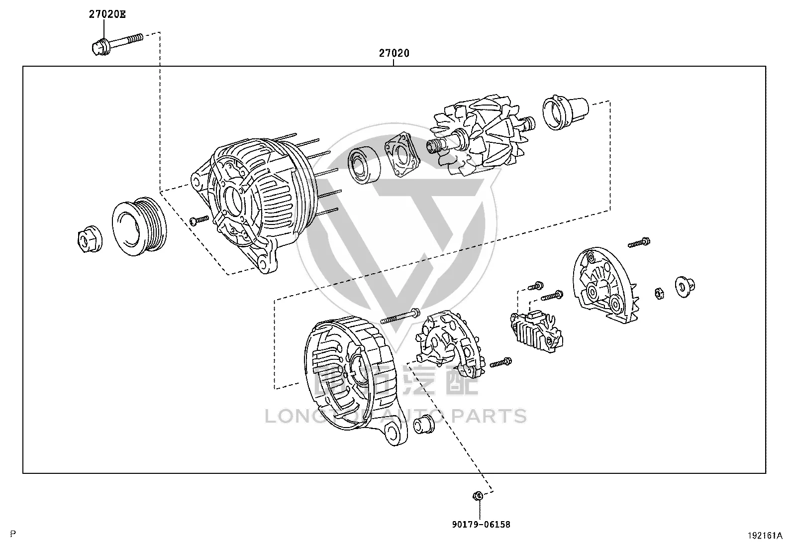 Generator 27060-75490 for Toyota Land Cruiser Prado