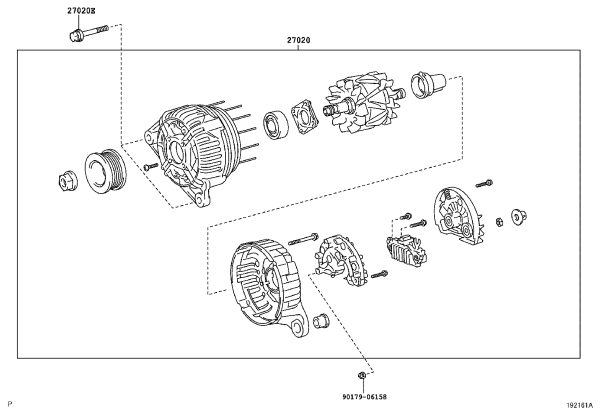 Generator 27060-75490 for Toyota Land Cruiser Prado
