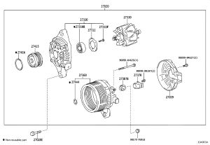 Alternator Pulley 27415-0W021 for Toyota ZELAS