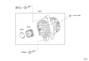 Alternator Pulley 27415-26010 for Toyota Auris