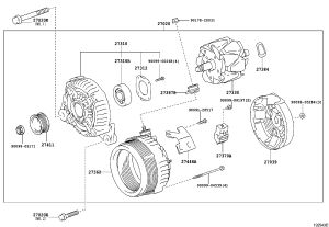 Generator 27060-0H140 for Toyota Camry