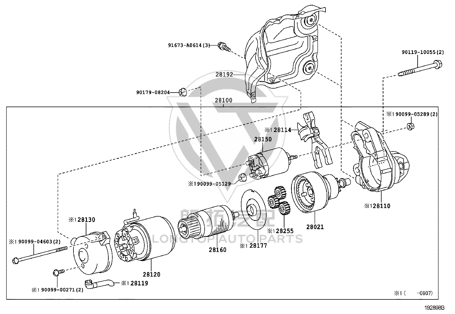 Starter Motor Pinion 28021-38020 for Toyota Crown