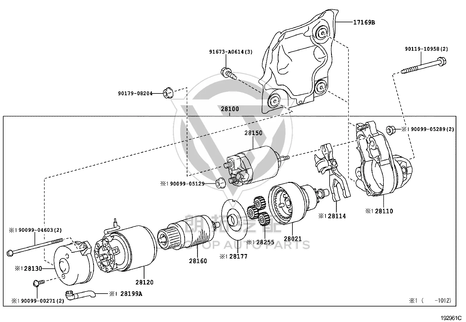Starter Motor 28100-38020 for Toyota Crown