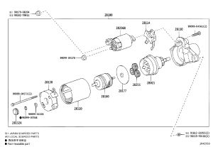 Starter Brush Bracket 28130-75190 for Toyota Fortuner