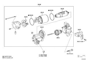 Starter Motor 28100-0C140 for Toyota Land Cruiser Prado
