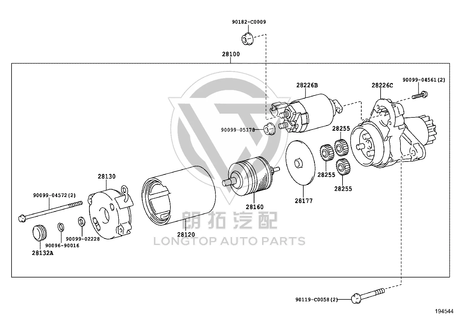 Starter 28100-0H080 for Toyota Camry