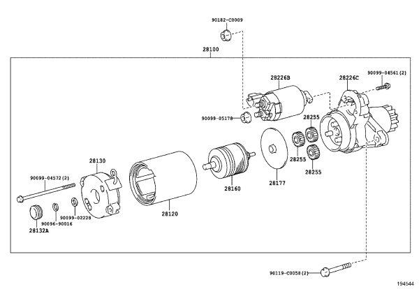Starter Brush Bracket 28130-0H120 for Toyota Camry