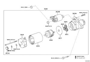 Starter Motor Carbon Brush Holder 28130-37040 for Toyota RAV4