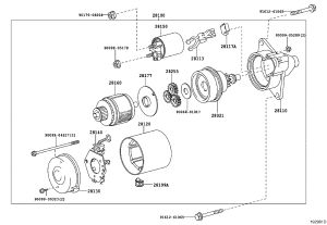 Starter Motor Carbon Brush 28140-0T020 for Toyota Corolla