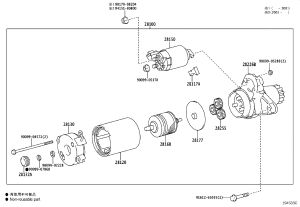 Starter Brush Bracket 28130-20020 for Toyota Alphard