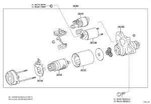 Starter motor 28100-F0090 for Toyota AVALON