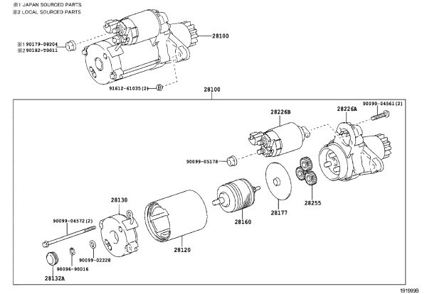 Alternator Stator 28120-28050 for Toyota Picnic
